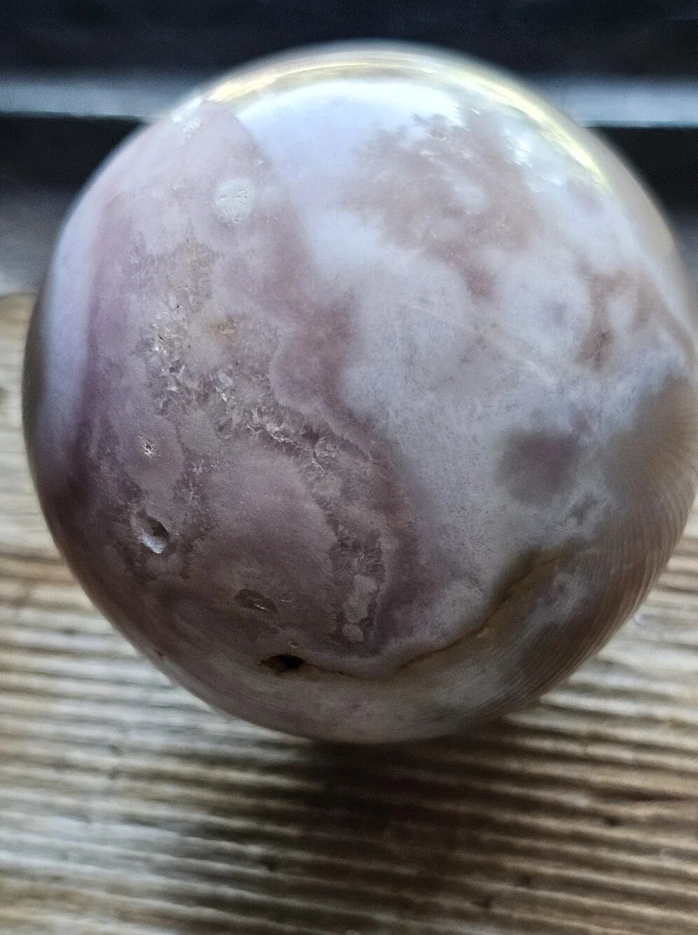 AAA Pink Amethyst Crystal Sphere 3D Flower Agate Inclusions Madagascar Stunning